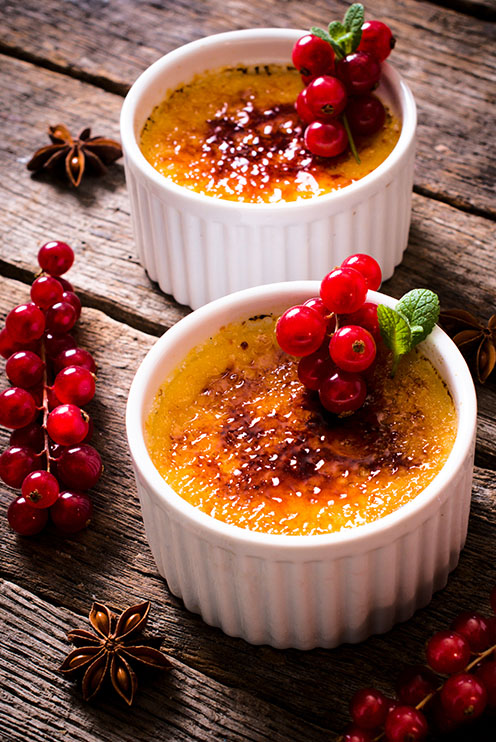Crème caramel, crème brûlée