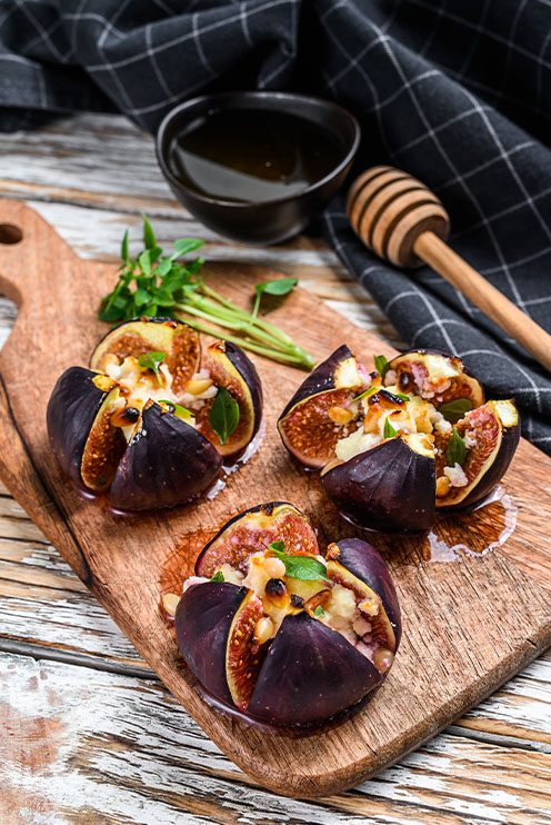 Figues au four au balsamique, sauce épices douces (recette d'Ilaria*)