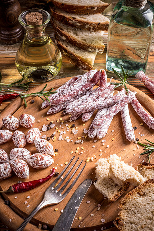 Saucisson sec, rosette