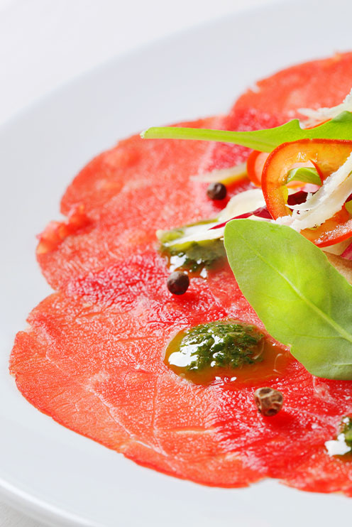 Carpaccio de boeuf