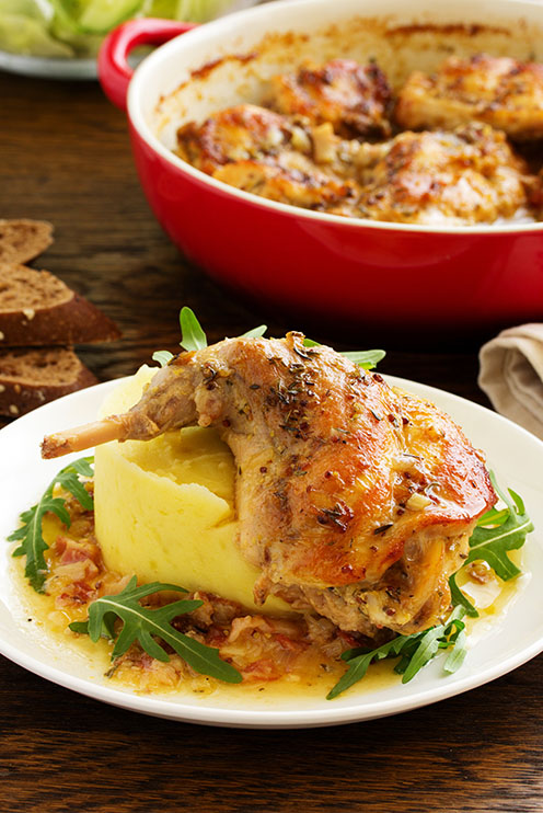 Lapin Chasseur à la Moutarde