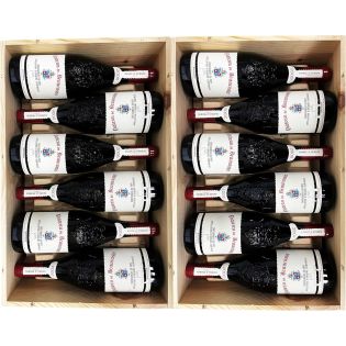 Beaucastel - Caisse bois Oenothèque 12 Bouteilles : 2004-2006-2007-2009 – Réf : 5335