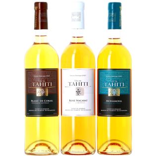 Assortiment 3 Vins de Tahiti - 2 Blancs 1 Rosé