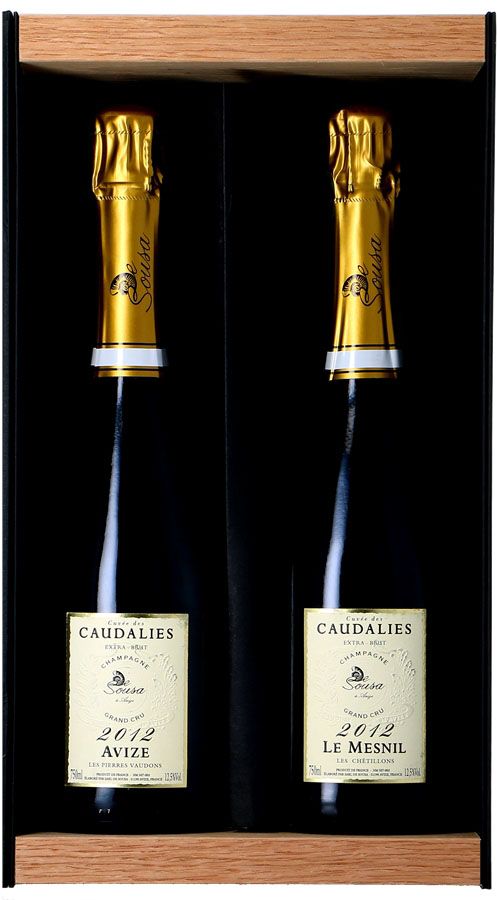 Coffret Cuvée des Caudalies Avize et Le Mesnil Grand Cru 2012