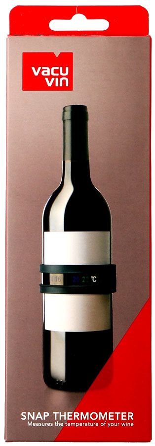 3 Thermomètres à Vin En Acier Inoxydable - Bracelet LCD, Plage 4-24°C, Pour Bouteille, Instantané